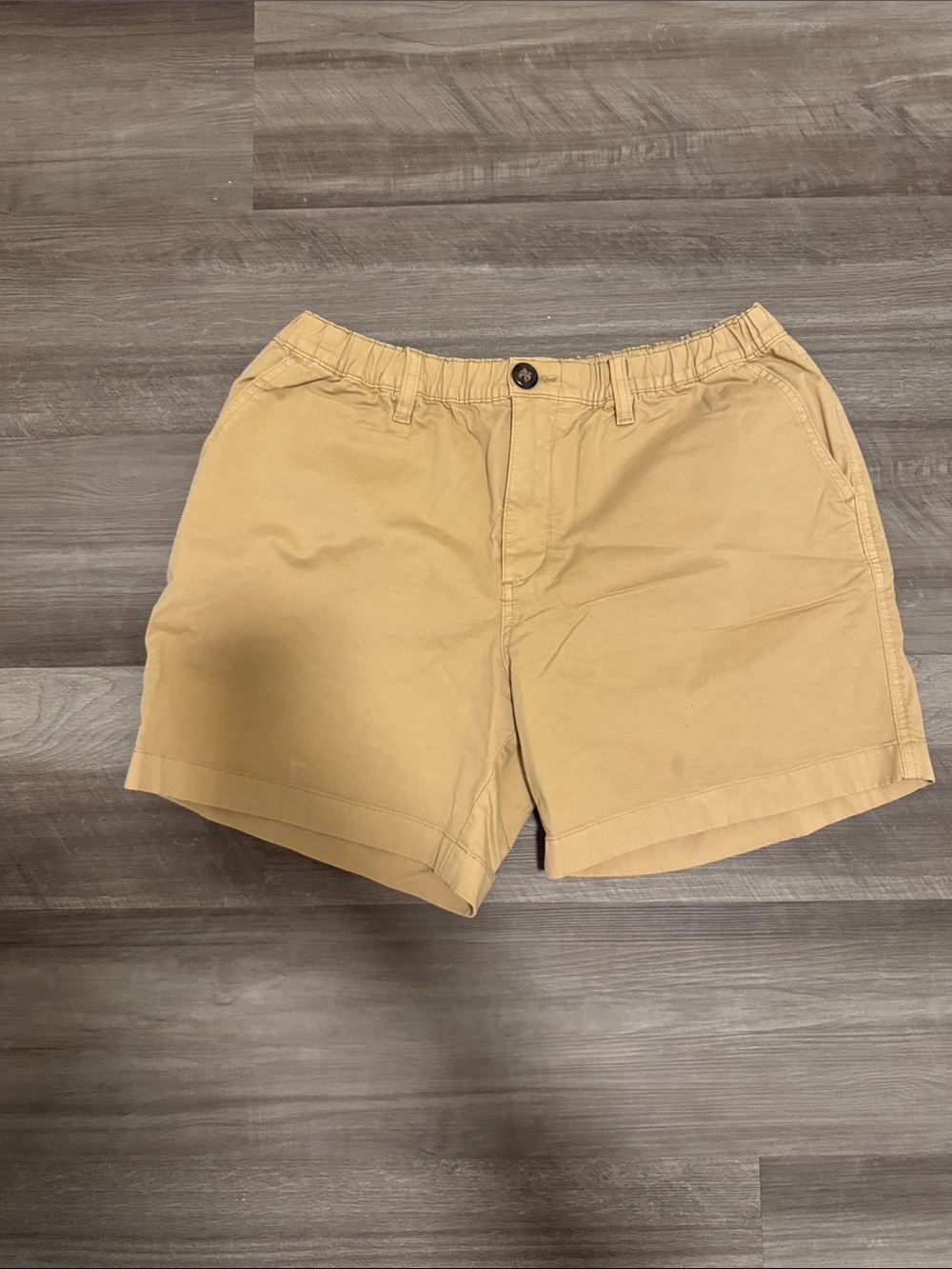 Men's Casual Elastic Waist Khaki Shorts